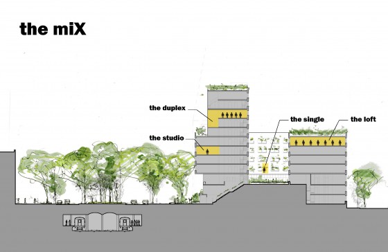 The Mix: building section